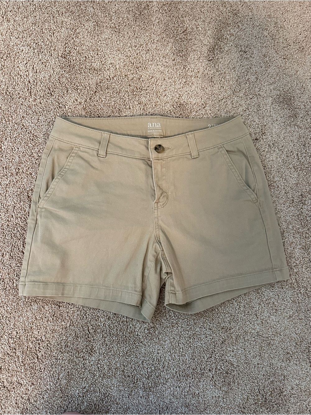 a.n.a Tan Casual Chino Bermuda Shorts
